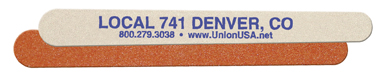 Union Printed Emery Boards, Made in USA